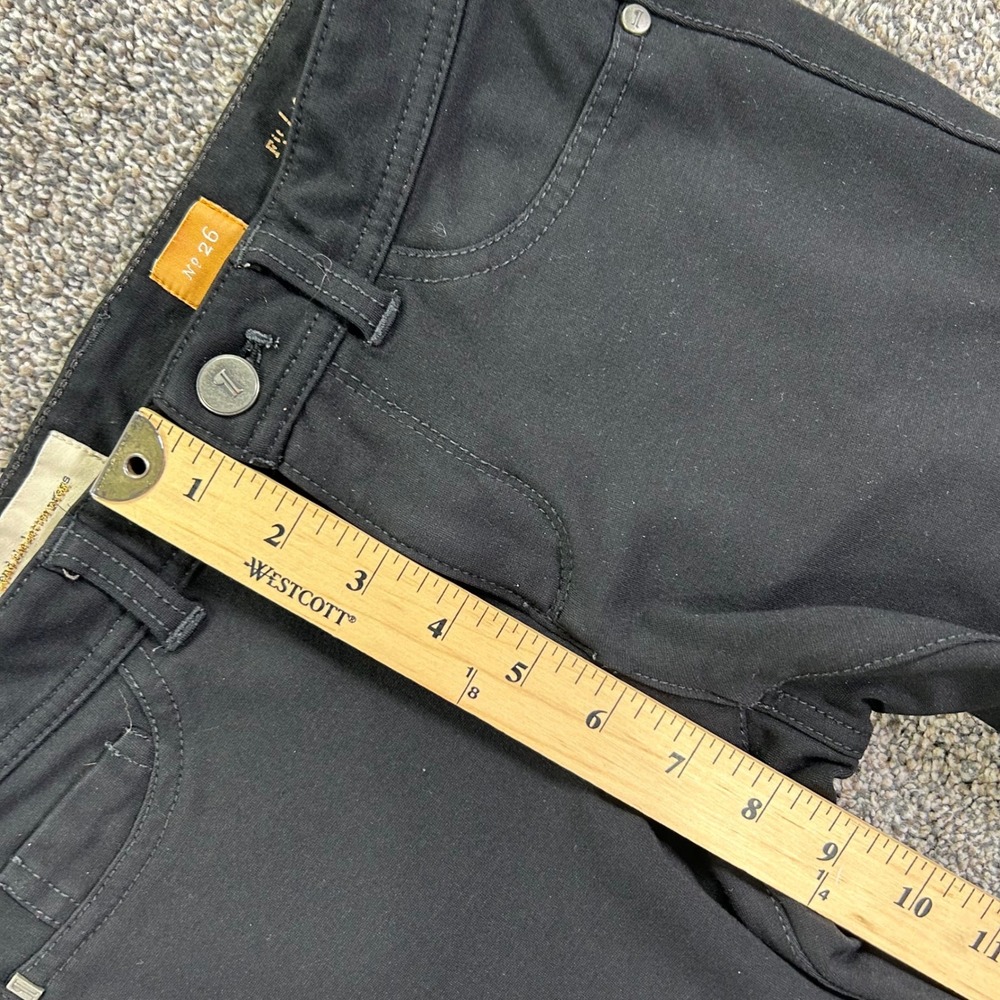 Pilcro and the Letterpress Serif Legging Pants Black Womens 26 Slim Velvet Felt - Picture 11 of 14